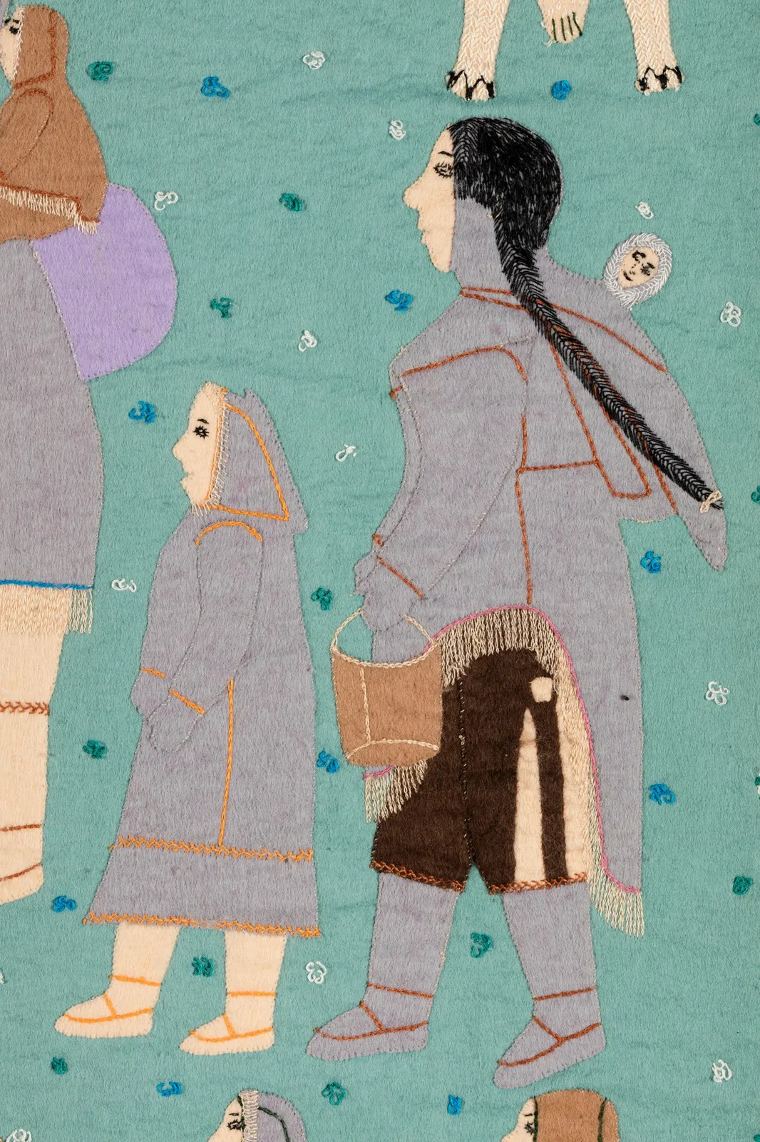 MIRIAM NANURLUQ QIYUK (1933-2016) QAMANI'TUAQ (BAKER LAKE), Spring Camp, 1988