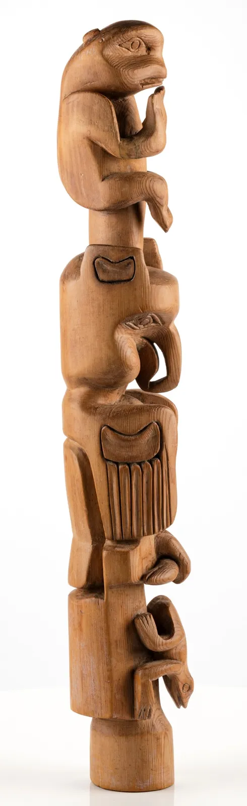 UNIDENTIFIED TLINGIT ARTIST, Model Totem Pole, c. 1890