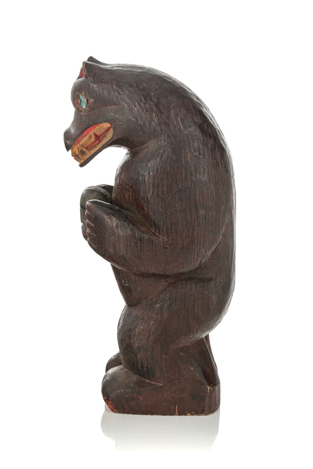 JIMMY JOHN (1876-1988), MOWACHAHT/MUCHALAHT (NUU-CHAH-NULTH), Bear Holding a Human Head, c. 1940s
