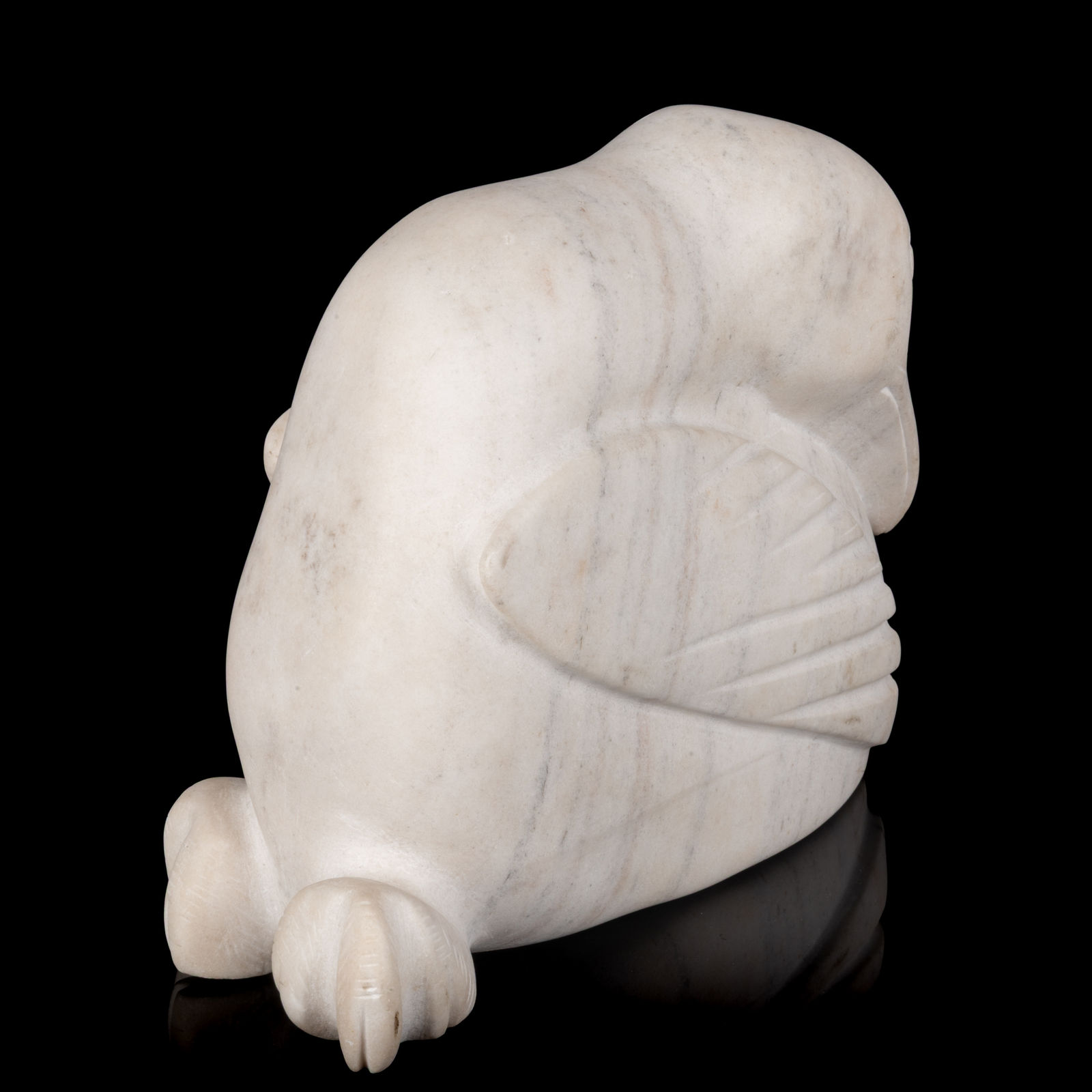 KENOJUAK ASHEVAK, C.C., R.C.A. (1927-2013) KINNGAIT (CAPE DORSET), Resting Bird, 1989