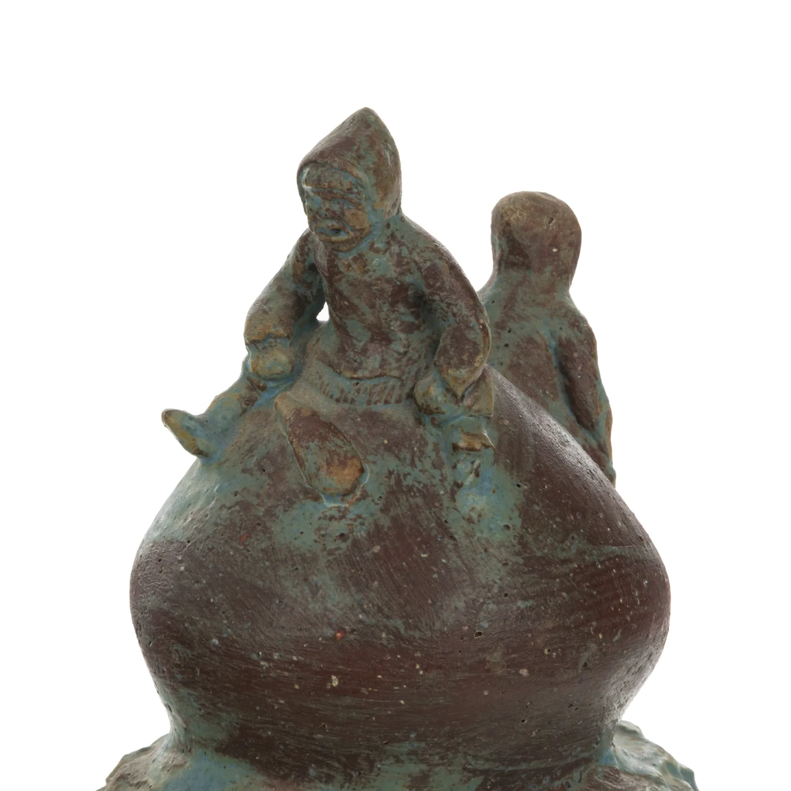 CHARLIE PANIGONIAK (1946-2019) KANGIQLINIQ (RANKIN INLET), Man's Head with Inuuk, c. 1970