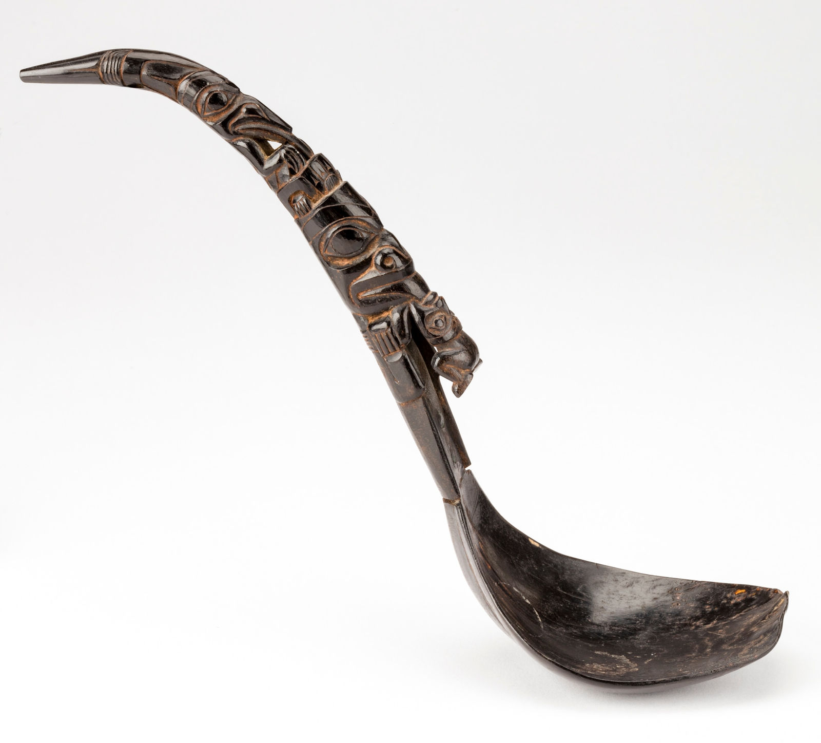 UNIDENTIFIED ARTIST, POSSIBLY HAIDA OR TLINGIT, Feast Spoon, c. 1870s or 1880s