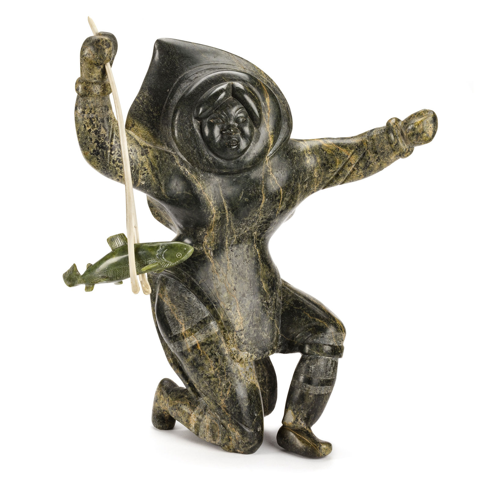 OSUITOK IPEELEE, R.C.A. (1922 or 1923-2005) KINNGAIT (CAPE DORSET, Fisherwoman