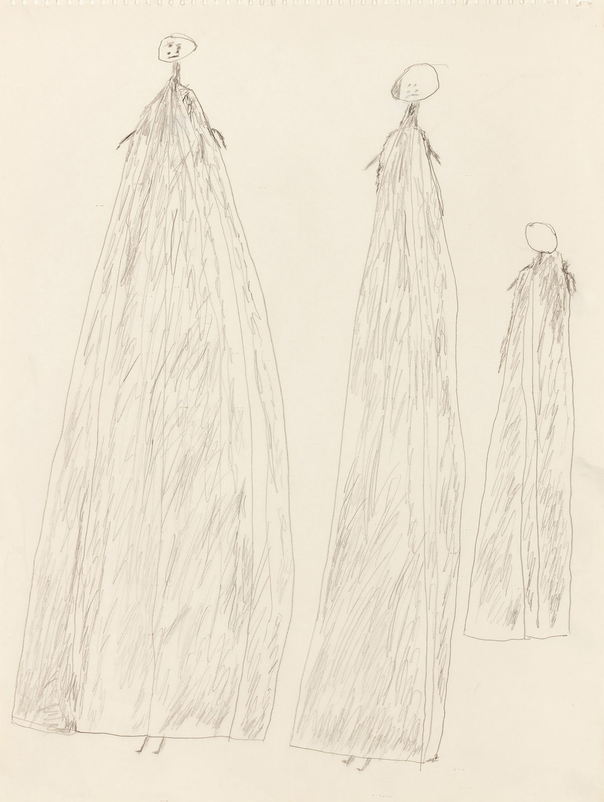 PARR (1893-1969) KINNGAIT (CAPE DORSET), Untitled (Three Figures), Spring 1961