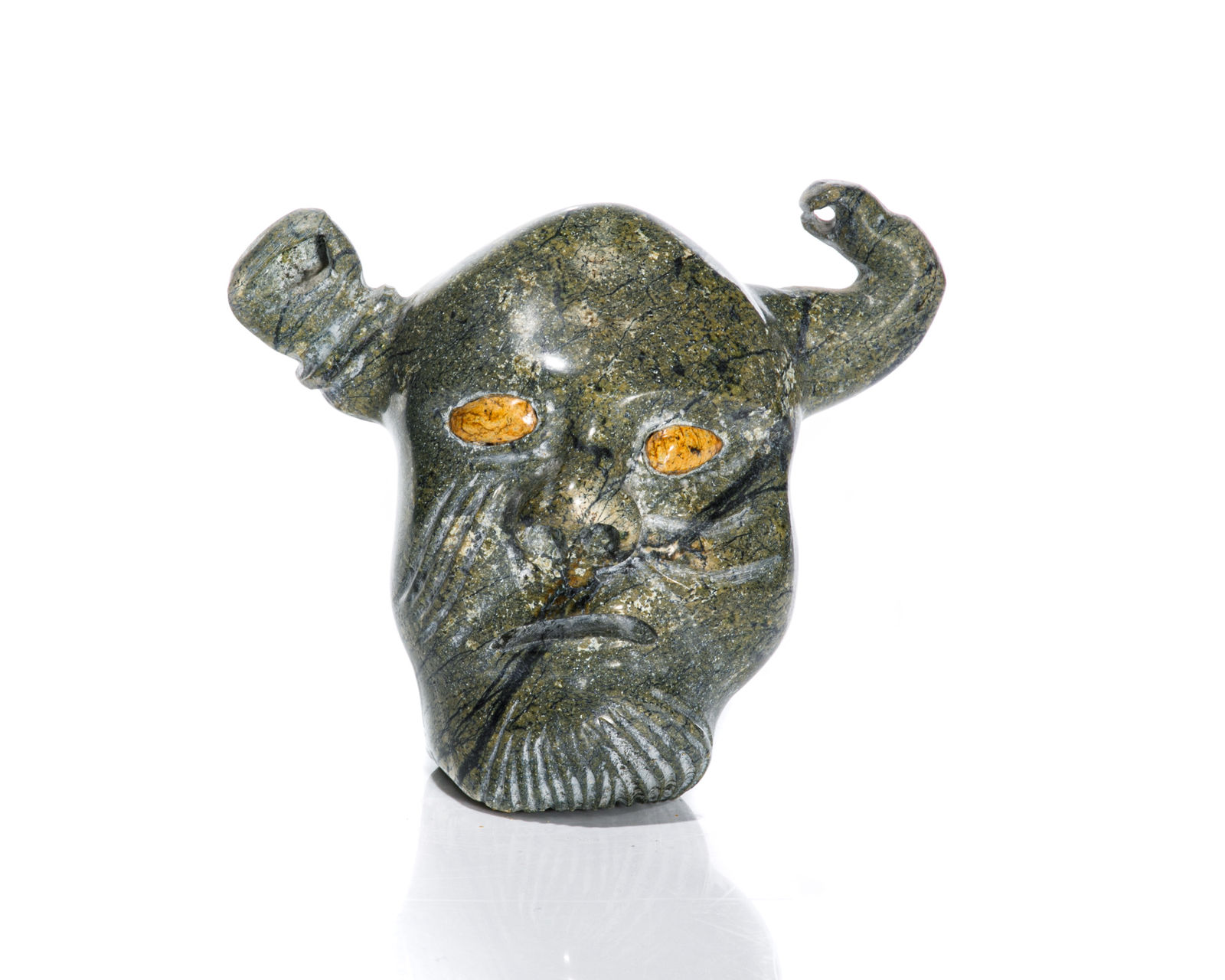 GIDEON QAUQJUAQ (1941-) TALOYOAK (SPENCE BAY), Shaman, c. 1990s