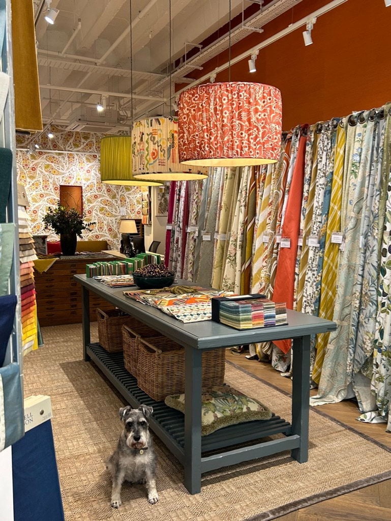 Clarence House Cannanore Coral Handsewn Pendant Lampshade