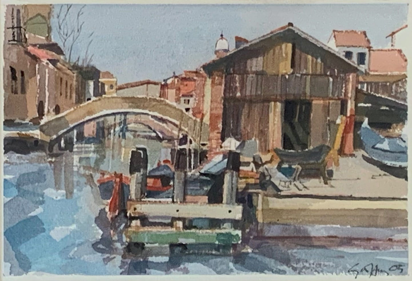 Geoffrey Humphries Boatyard at San Trovaso, Venice