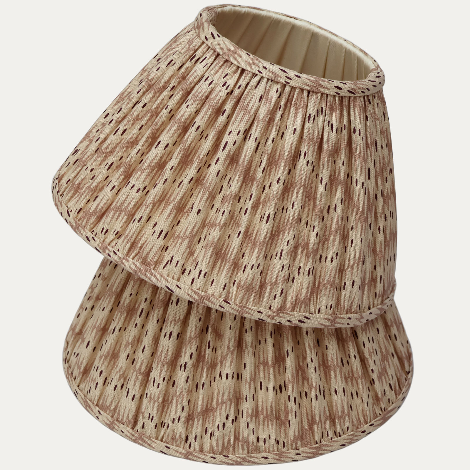 Flora Soames Daphne’s Feathers Rose Handsewn Gathered Empire Lamphade