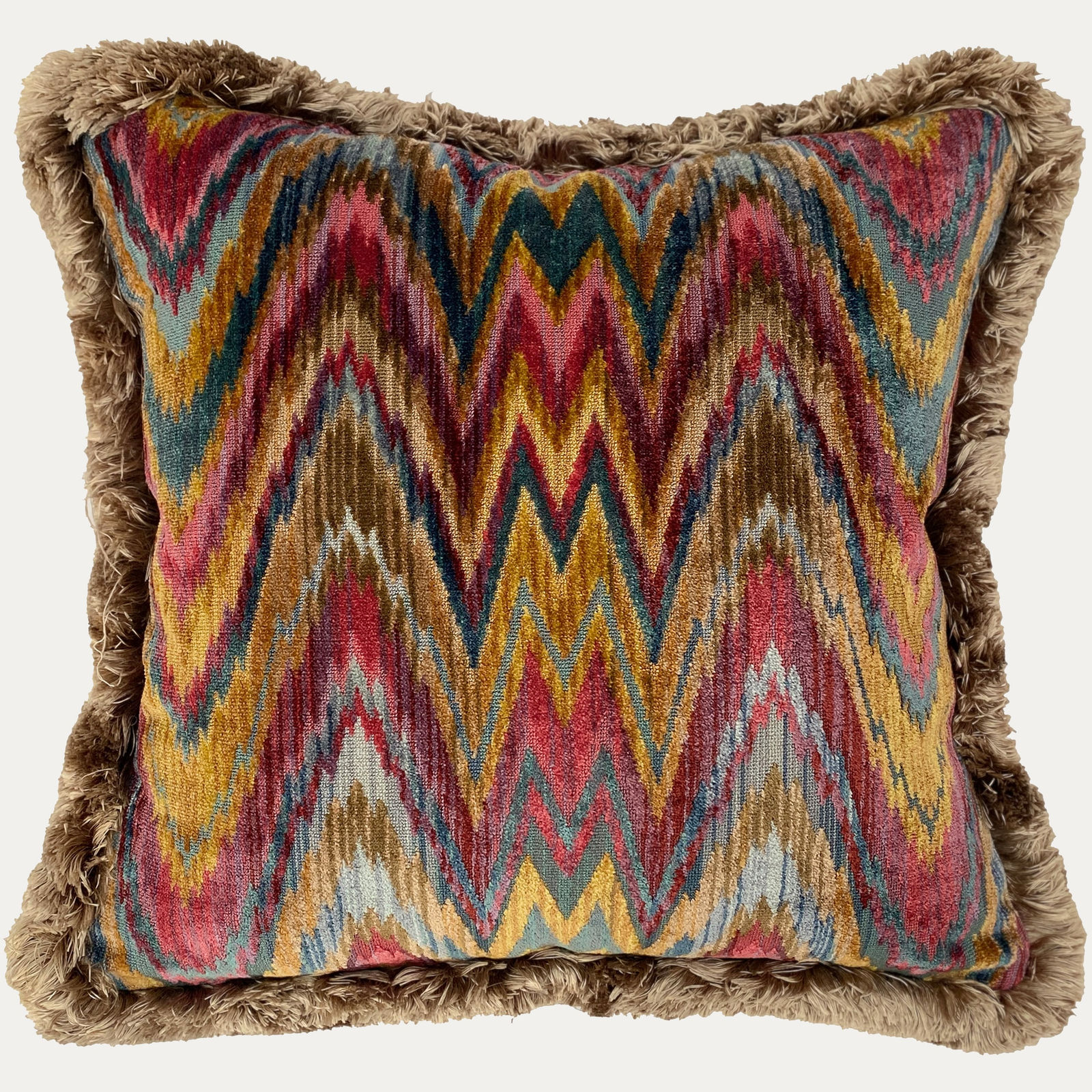 Clarence House Talcy Velvet Document Decorative Cushion handmade by Floren