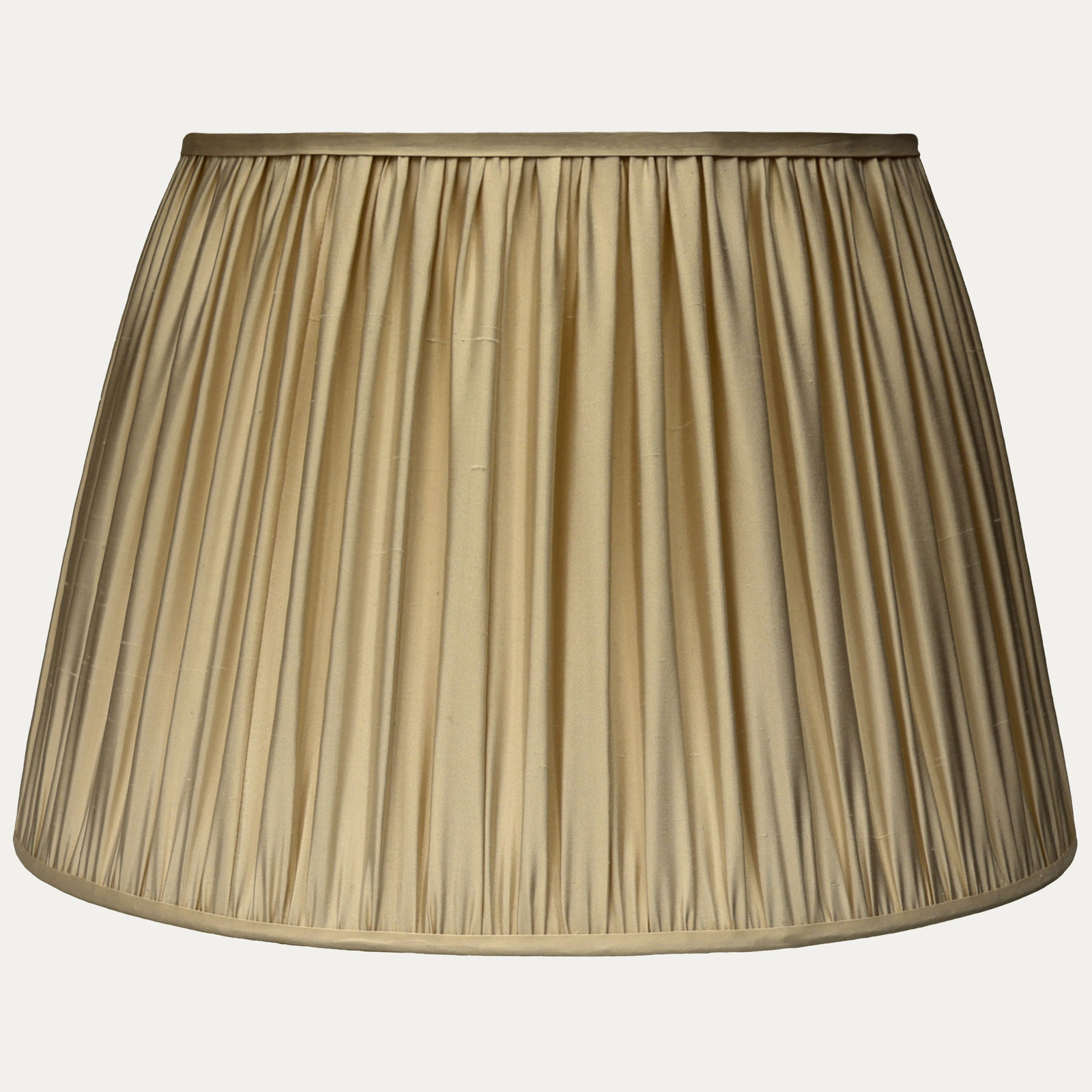 Douppion Light Bronze Silk Pembroke Lampshade