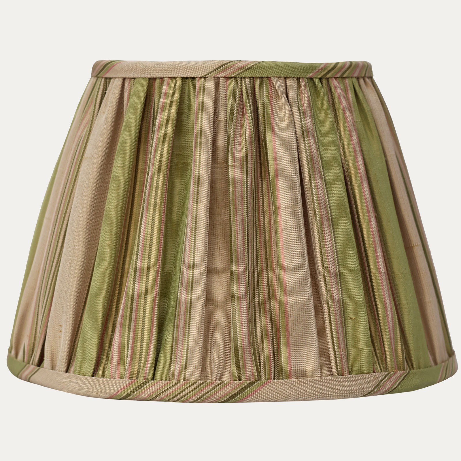Claremont Faille Rayee Pomme Silk Lampshade for Wall Lights
