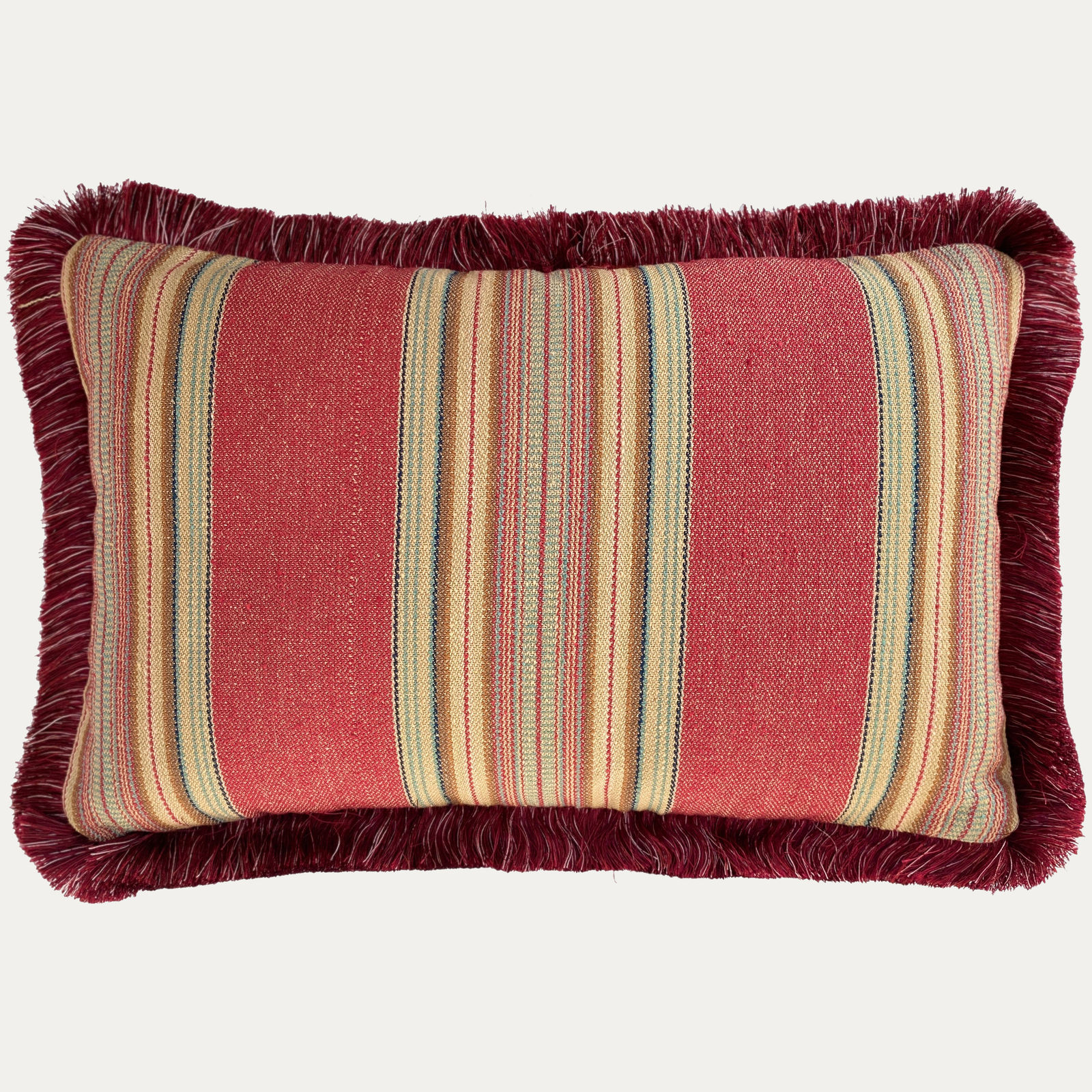 Prelle Bourette Rayée Périgord Decorative Cushion handmade by Floren