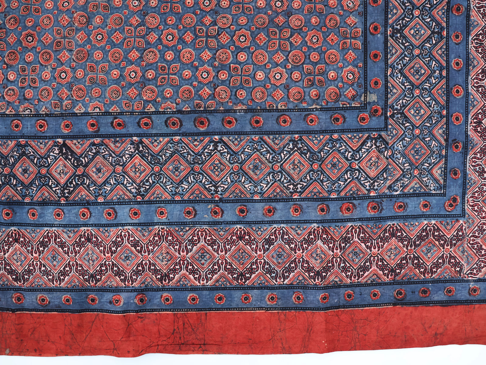 Khatri Family Ajrakh Indian Block Print (first generation)