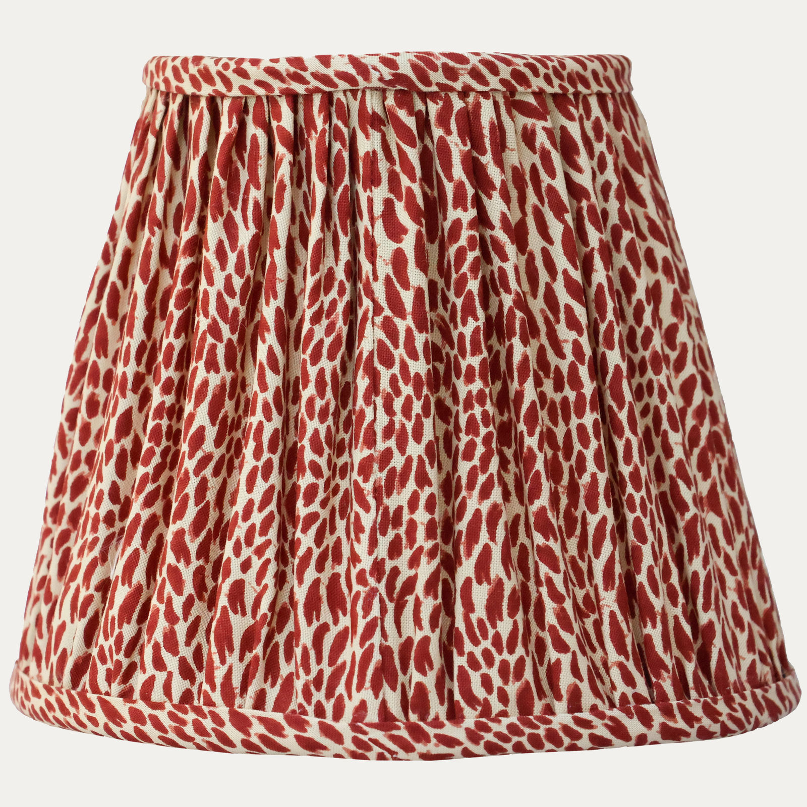 Pierre Frey Plumette Touge de Chine Handsewn Gathered Lampshade