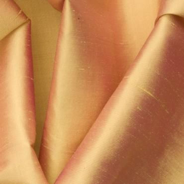 Douppion Peach Silk