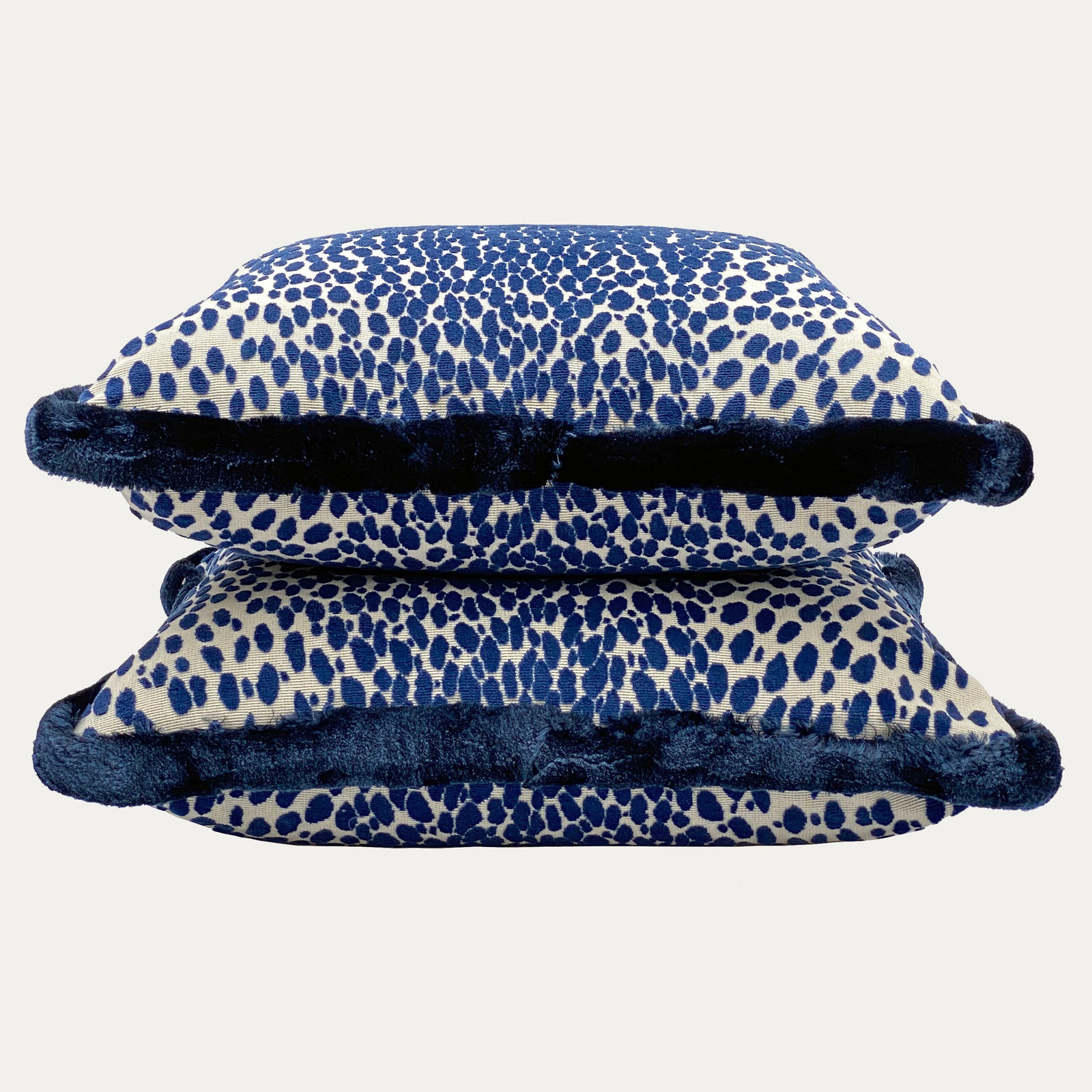 Schumacher Cheetah Ink Decorative Cushion handmade by Floren