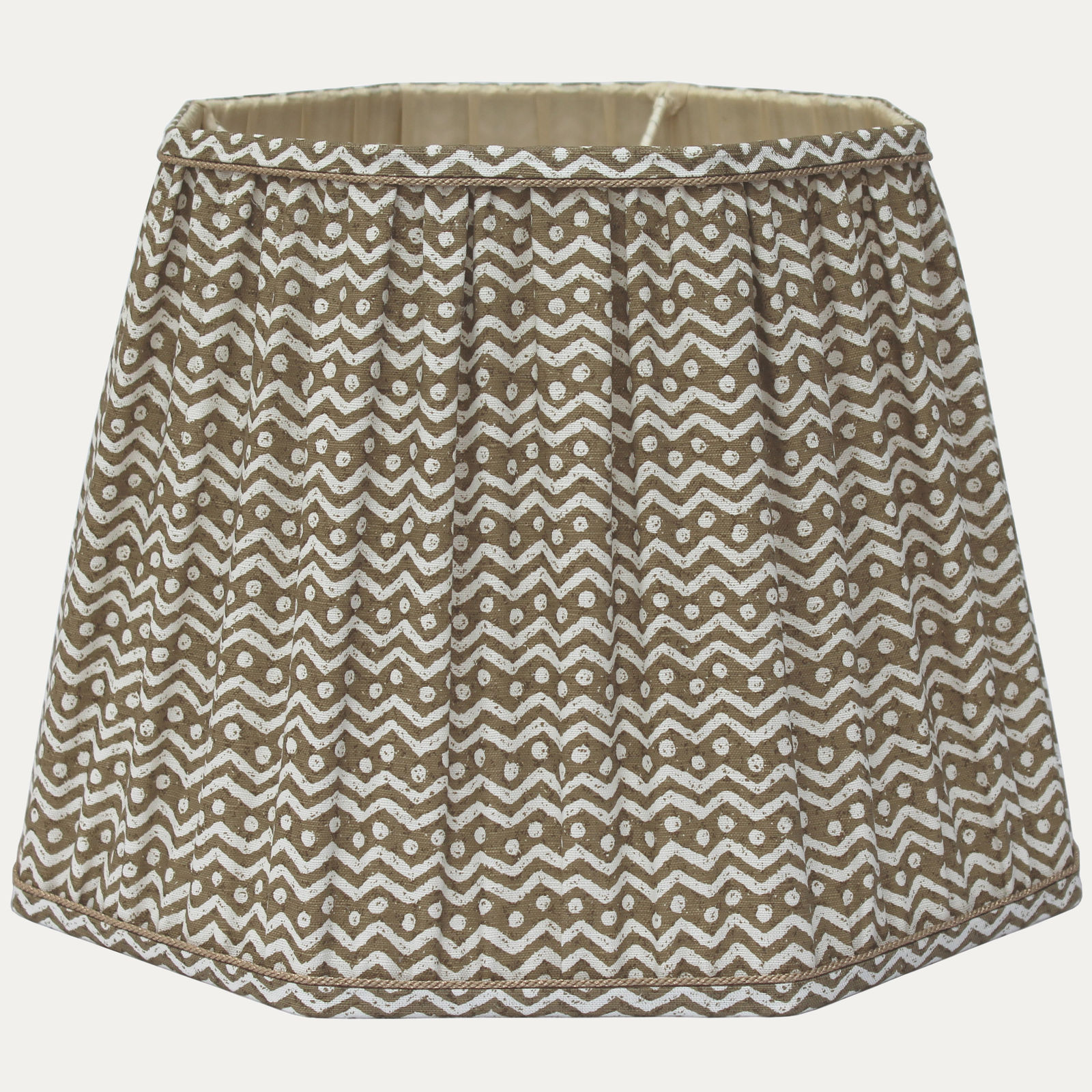 Sibyl Colefax & John Fowler Zig-Zag Octagonal Lampshade