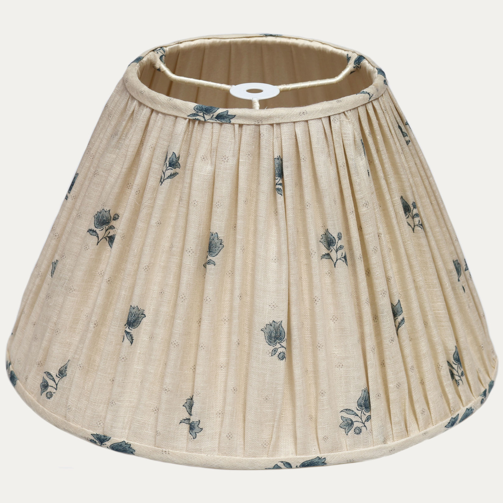 Decors Barbares Blue Polonaise Handsewn Gathered Lampshade
