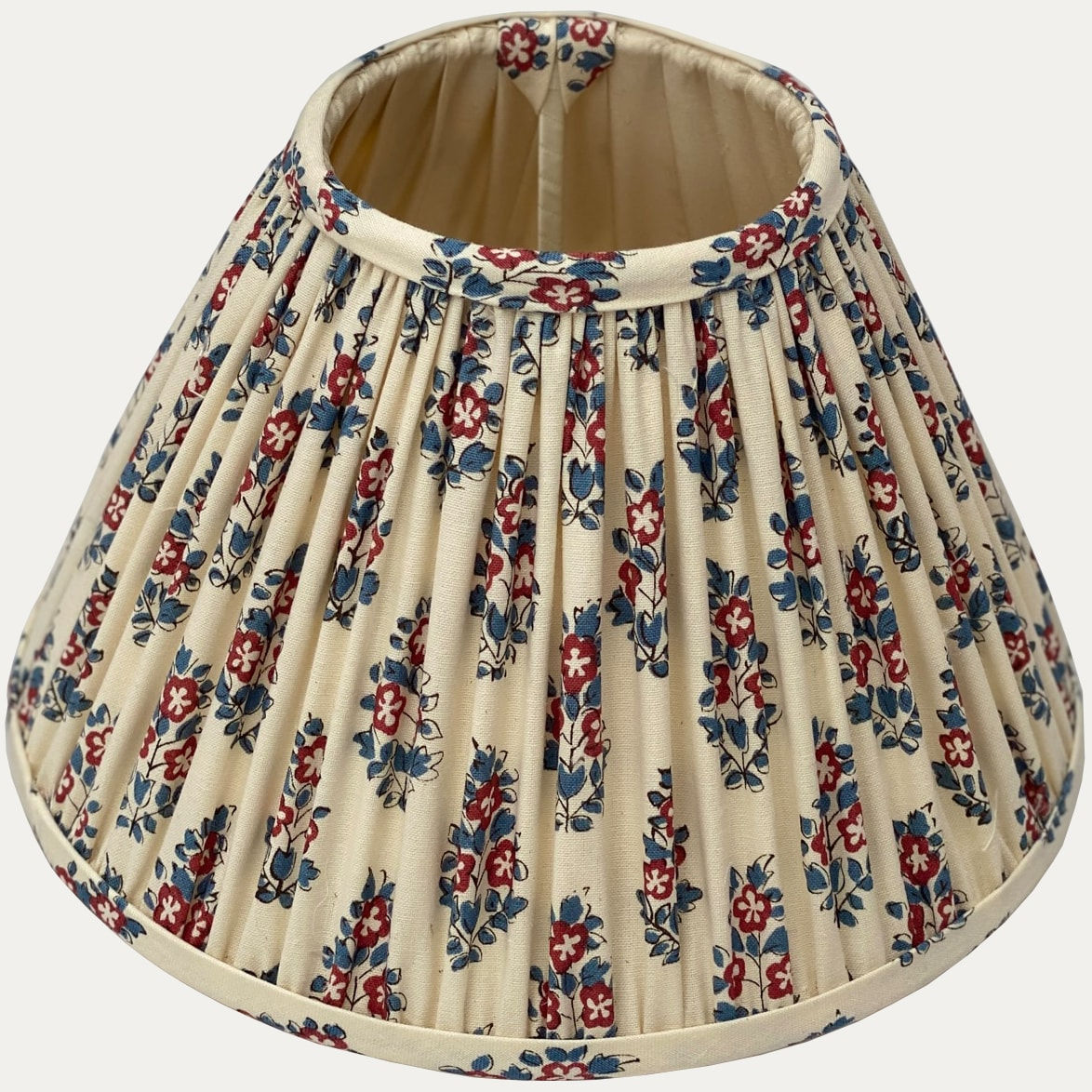 Clarence House Oui Rouge/French Blue Lampshade