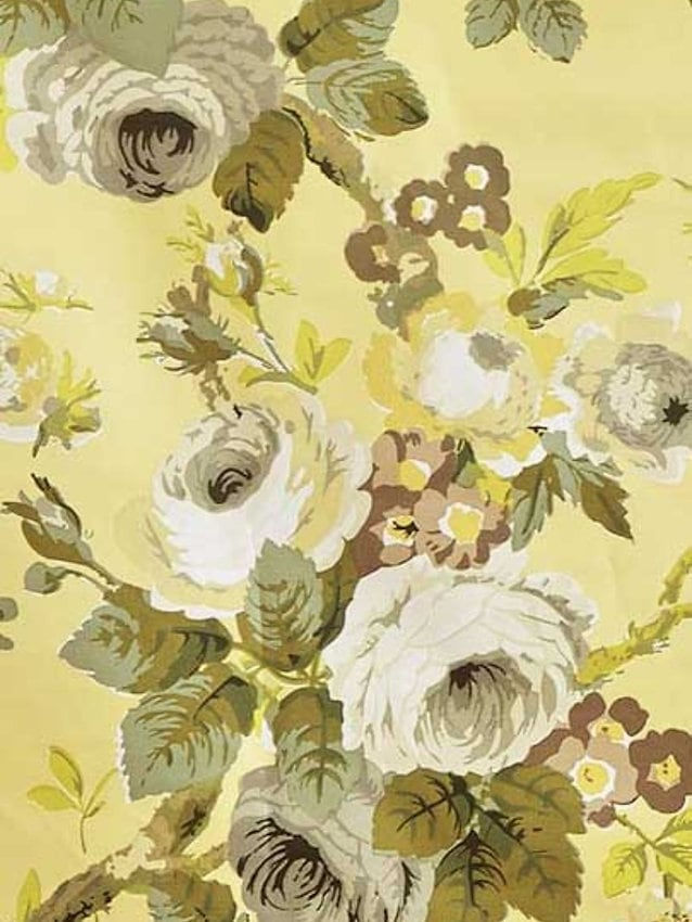 Autumn Roses Stone Green Lime