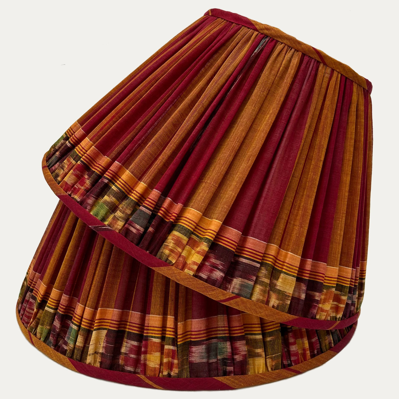 Vintage Patola Ikat Sari Empire Lampshade