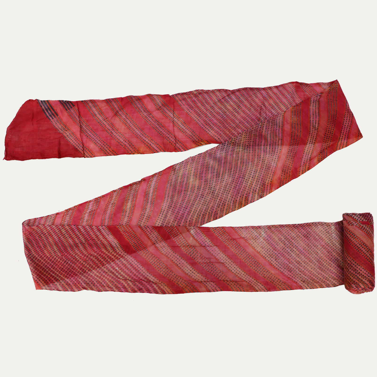 Vintage Rajasthan Leheriya Turban with Handmade Dyed Colours