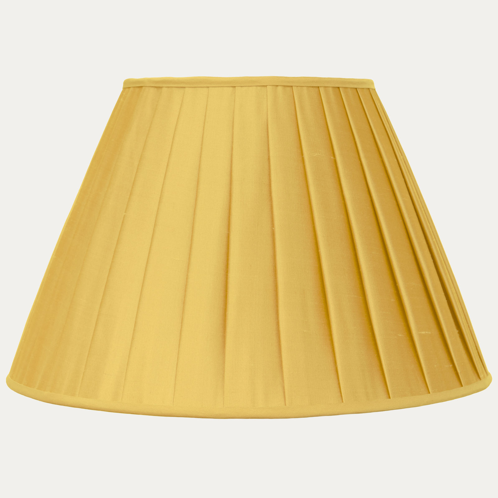 Douppion Marigold Silk Box Pleated Lampshade