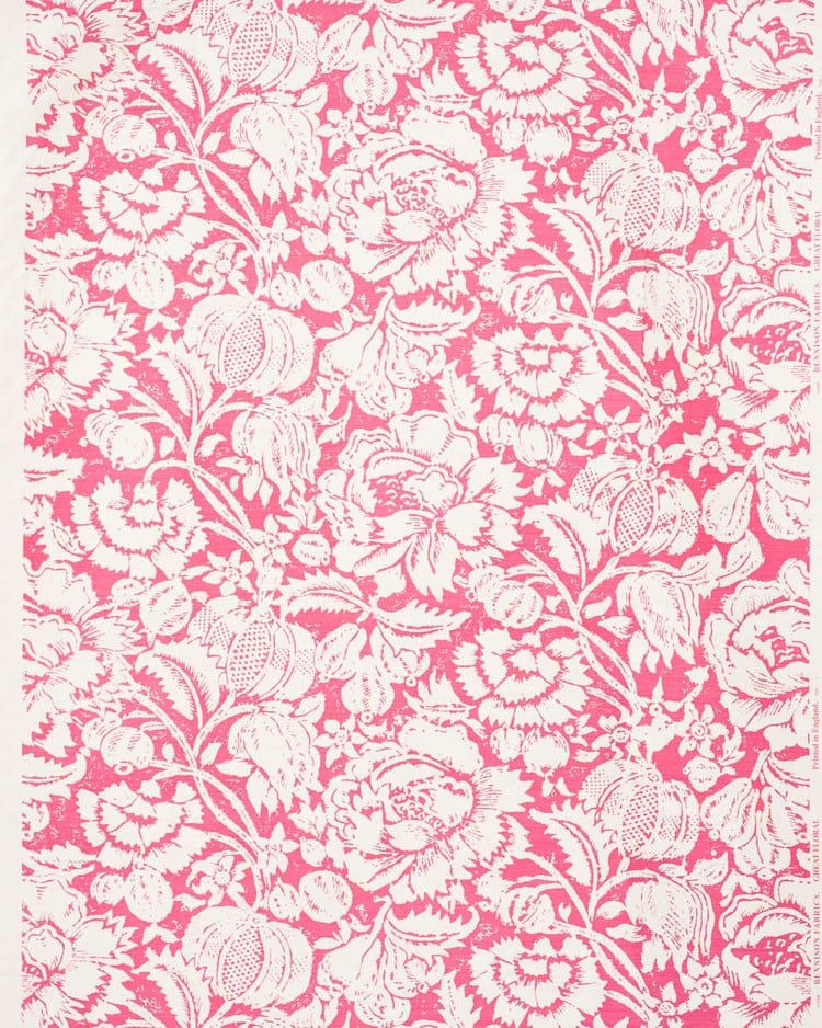 Great Floral Pink On Oyster