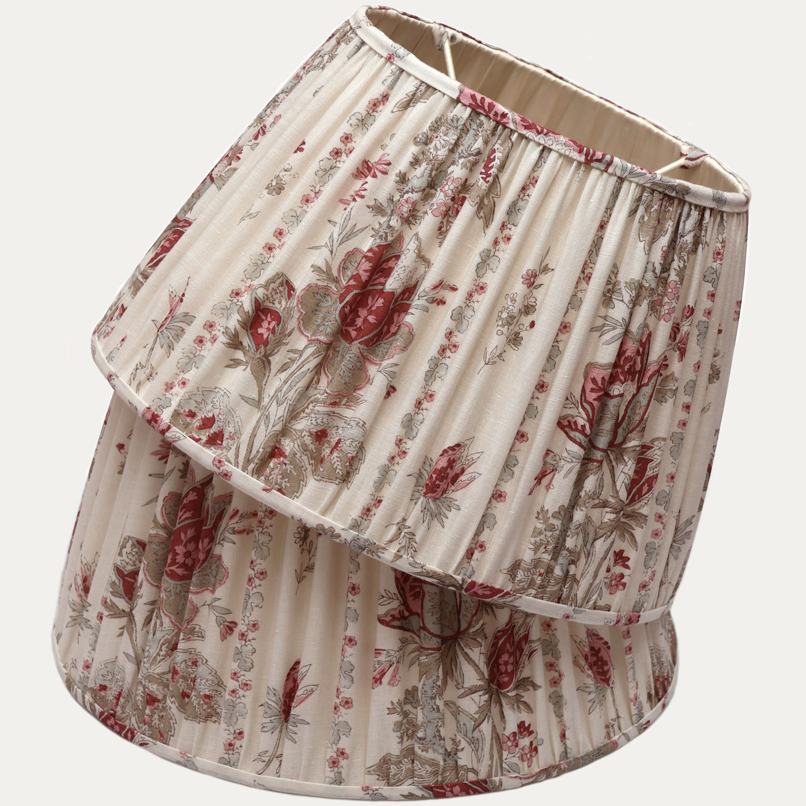 Guy Goodfellow Mansewood Vintage Fabric Hand-sewn Gathered Lampshade