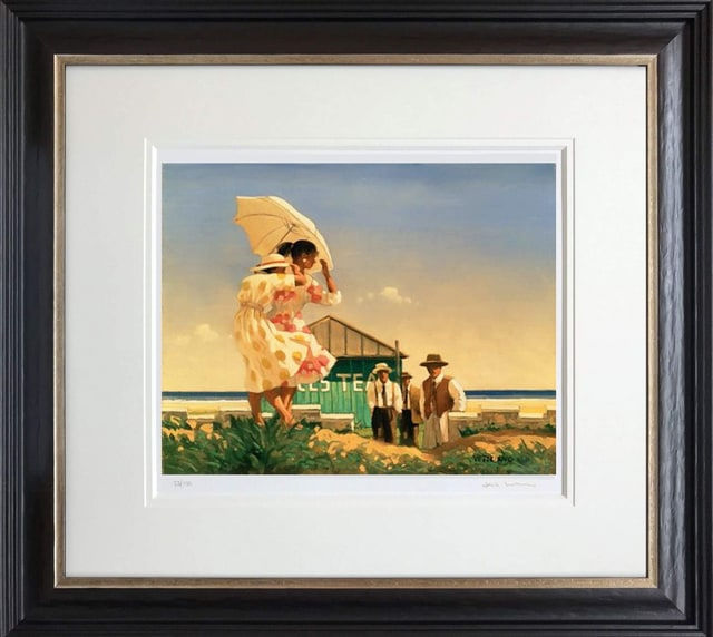 Jack Vettriano A Very Dangerous Beach Framed