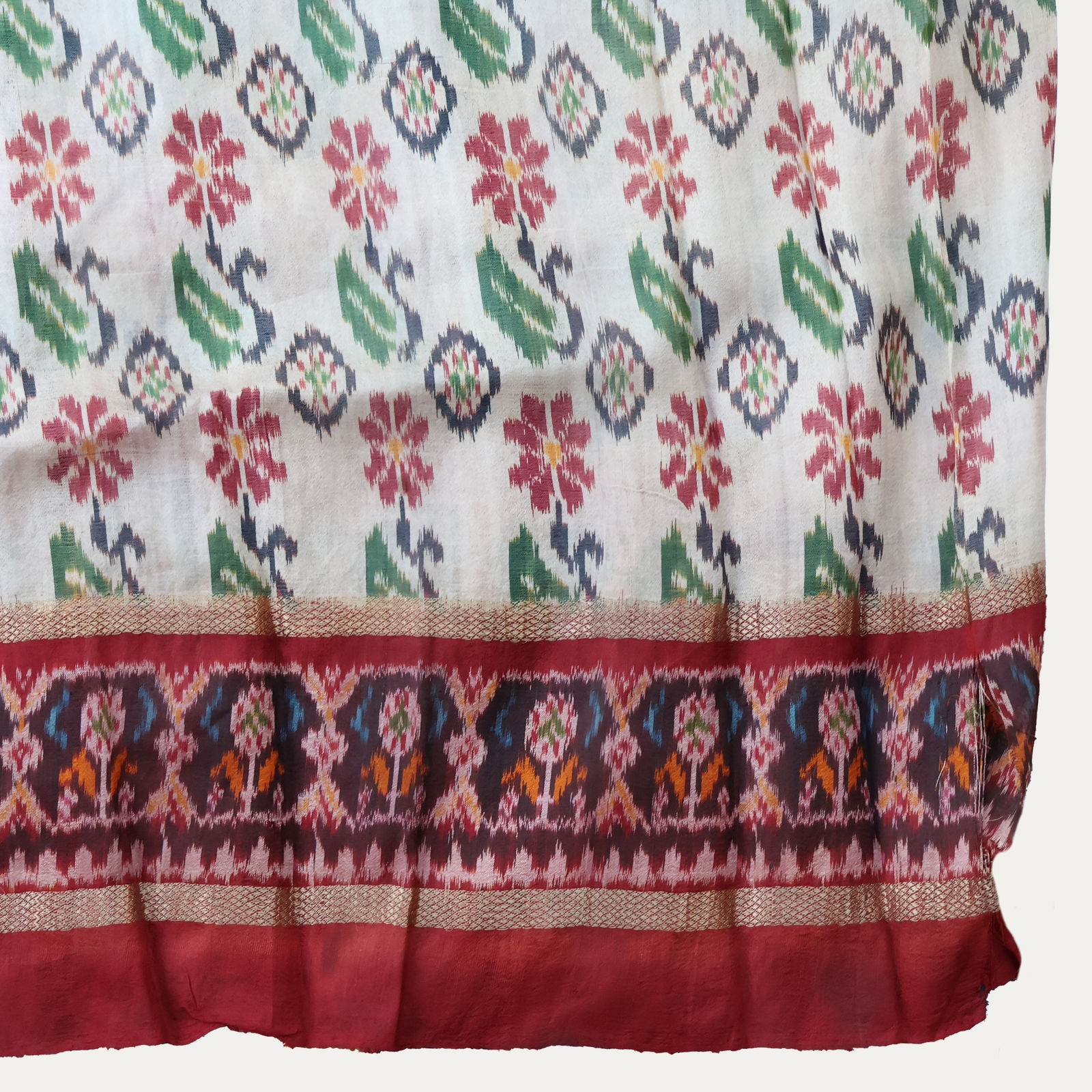 Silk Sari Odisha India Early 20th C