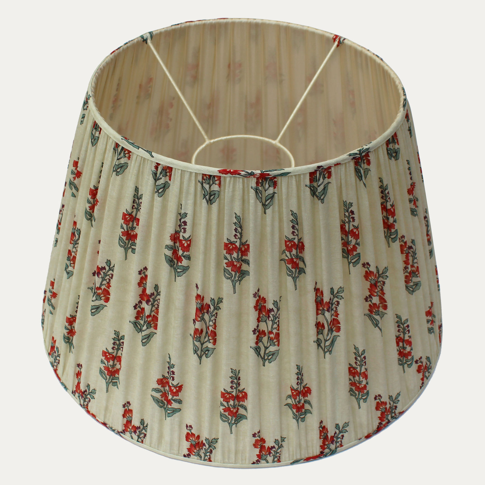 Arjumand Flower in the Snow Linen Voile Lampshade