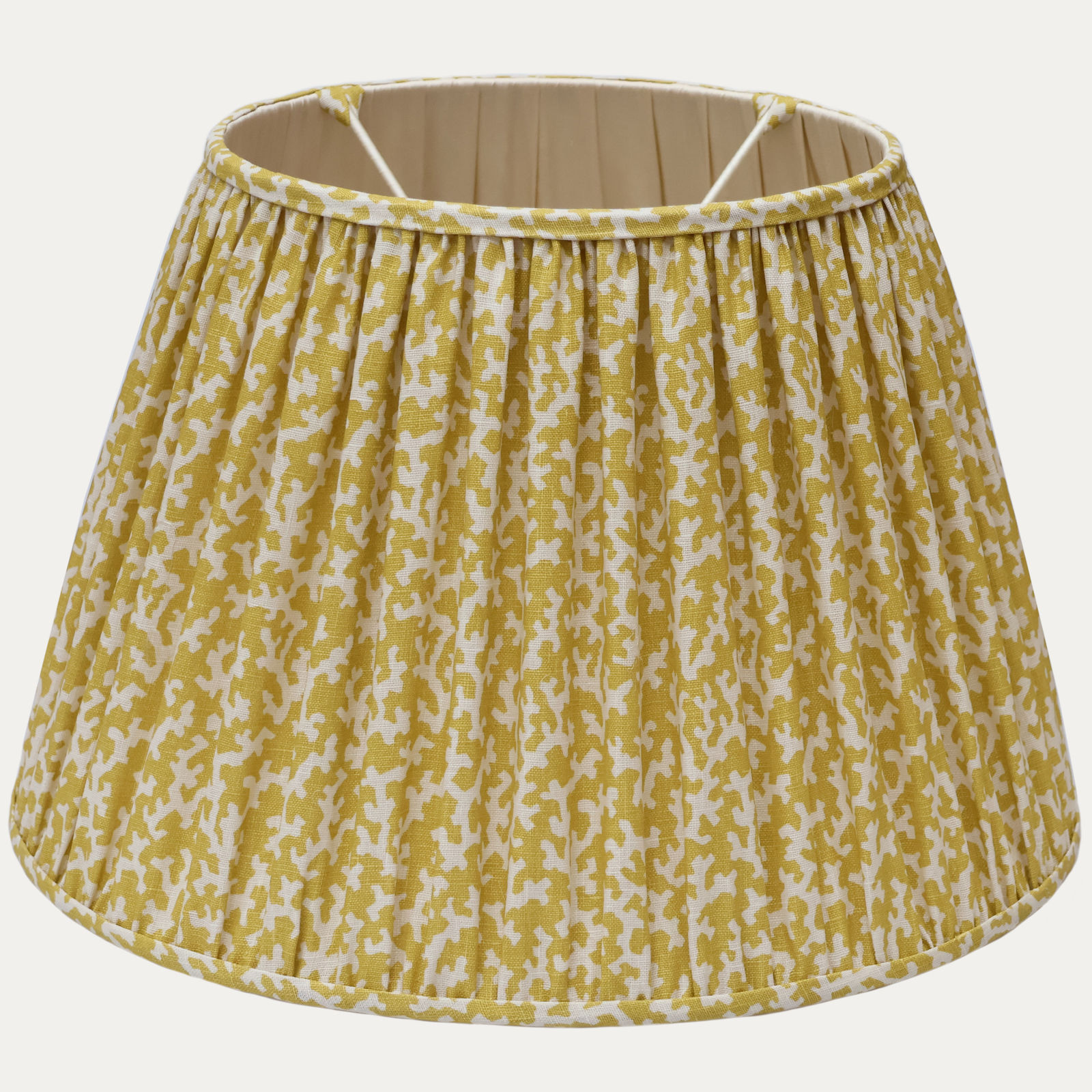 Schumacher Folly Mimosa Handsewn Gathered Lampshade