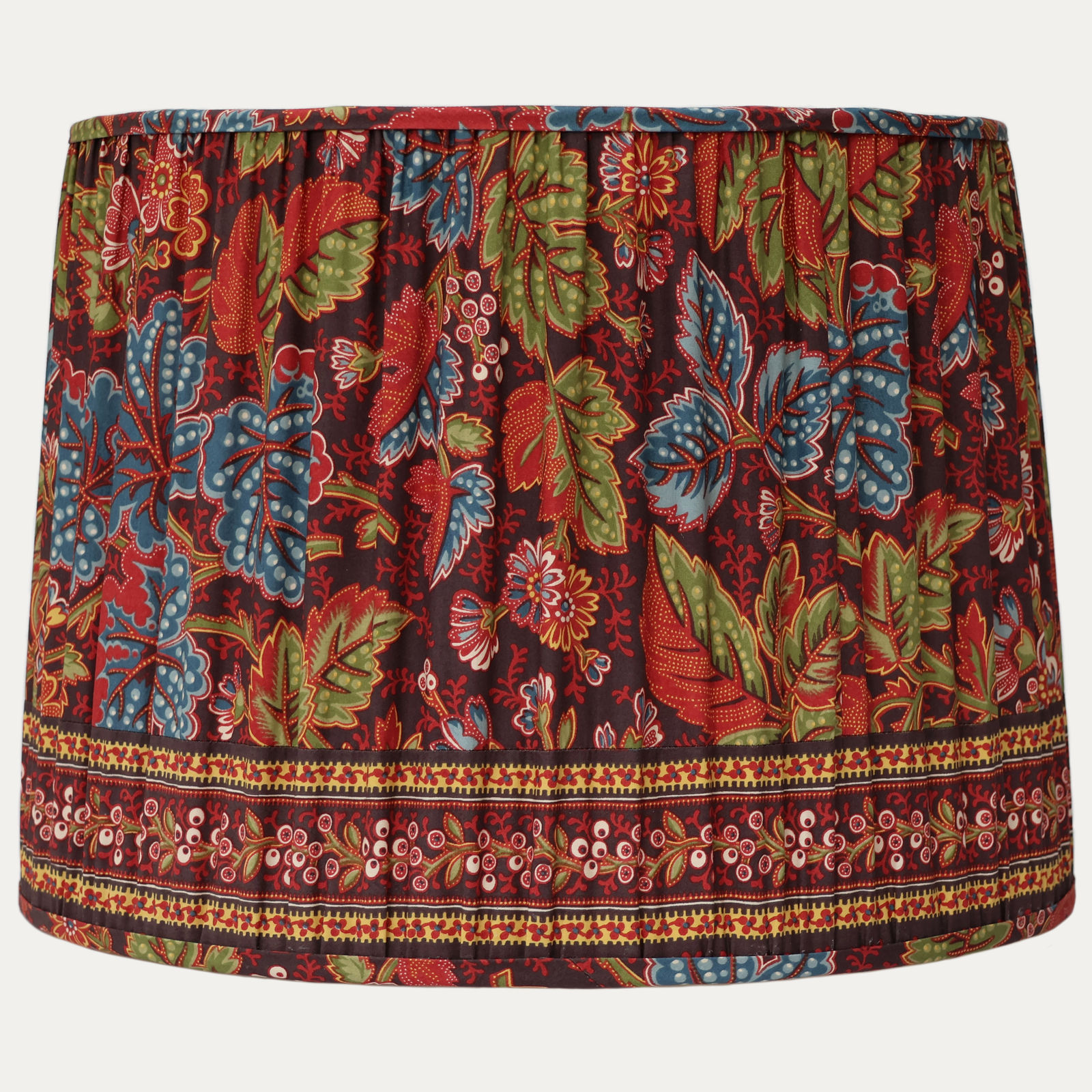 Decors Barbares Dans Le Foret Original Handsewn Drum Lampshade