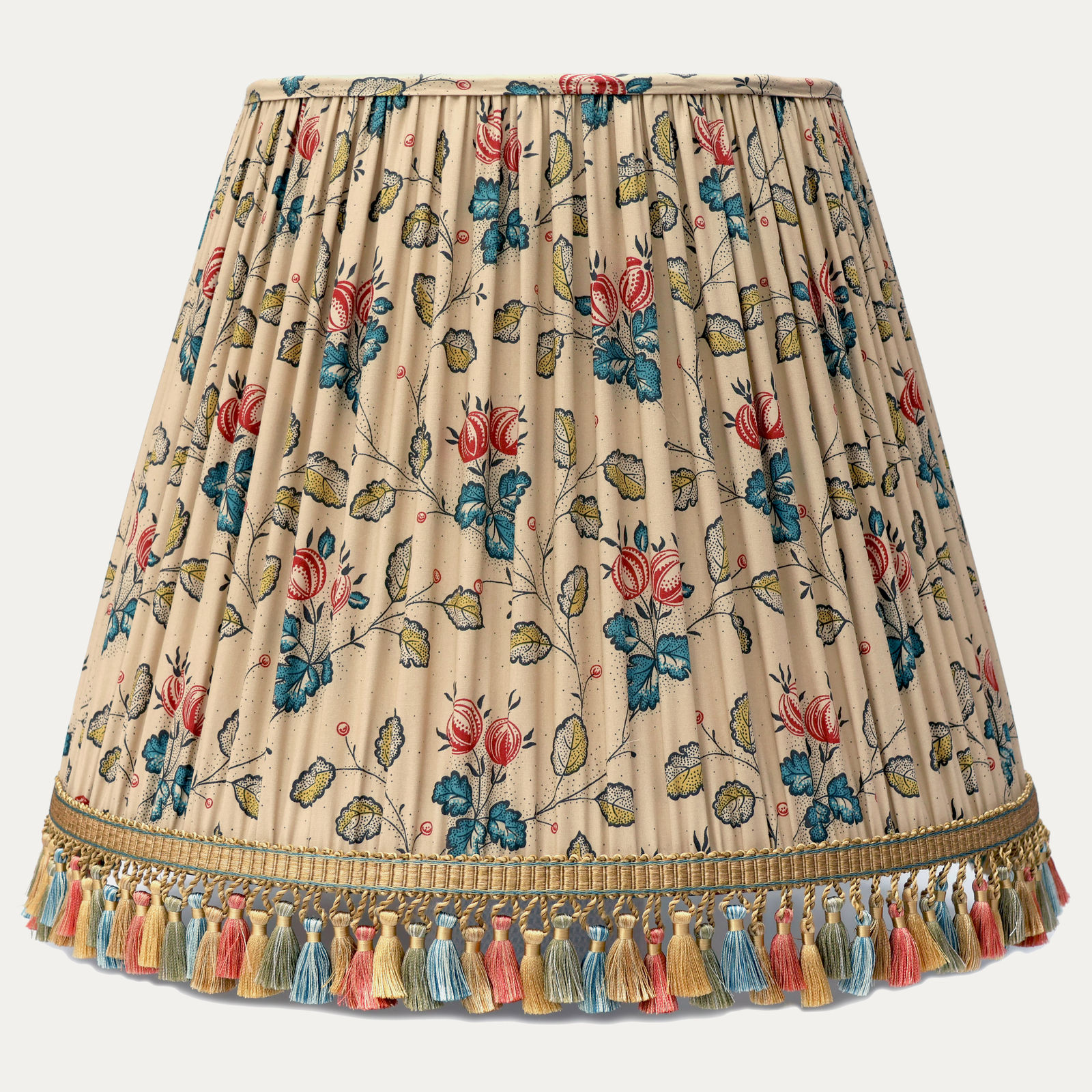Decors Barbares Les Groseilles Lampshade with Samuel & Sons Silk Chevallerie Tassel Trim