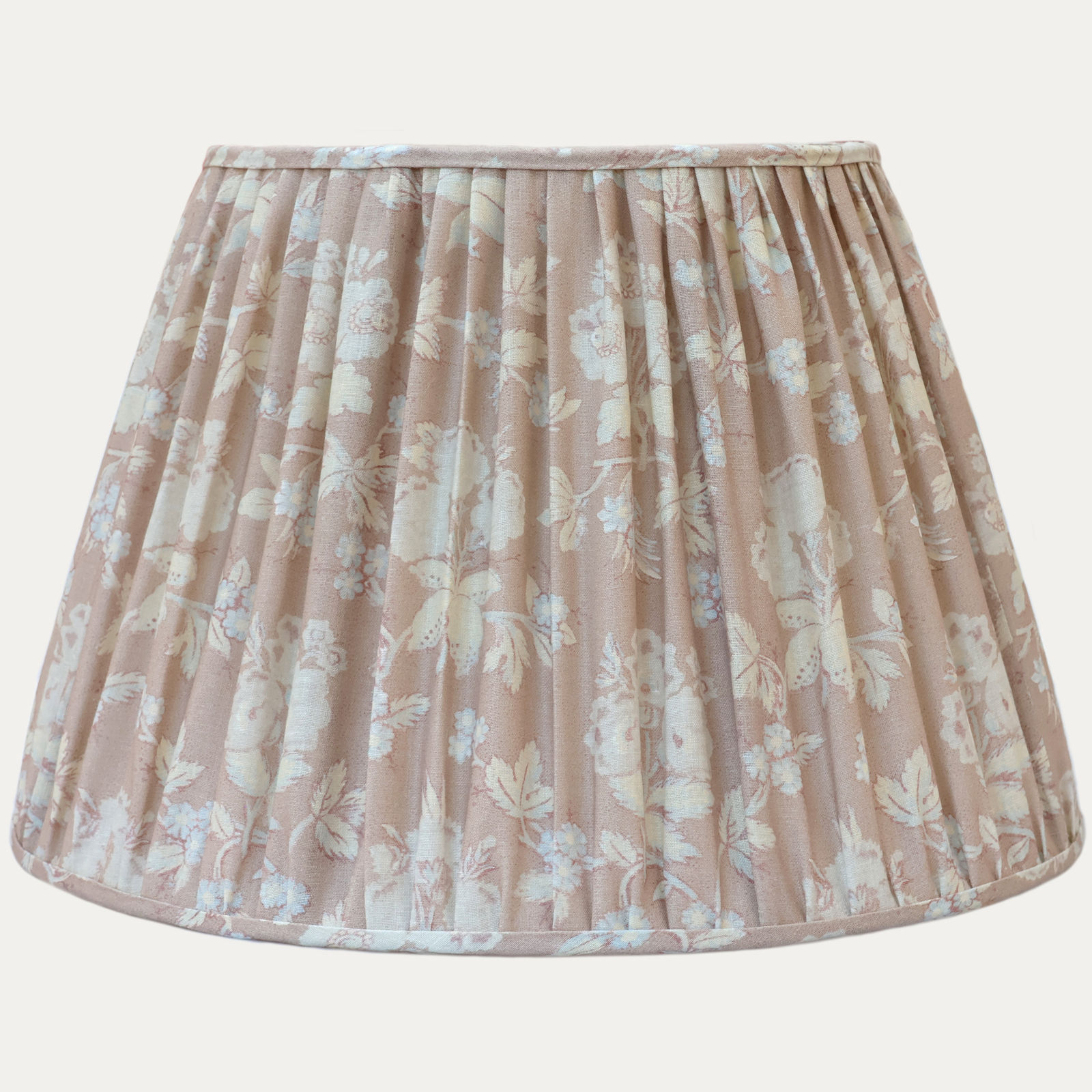 Robert Kime Banon Caramel Fabric Hansen Gathered Lampshade