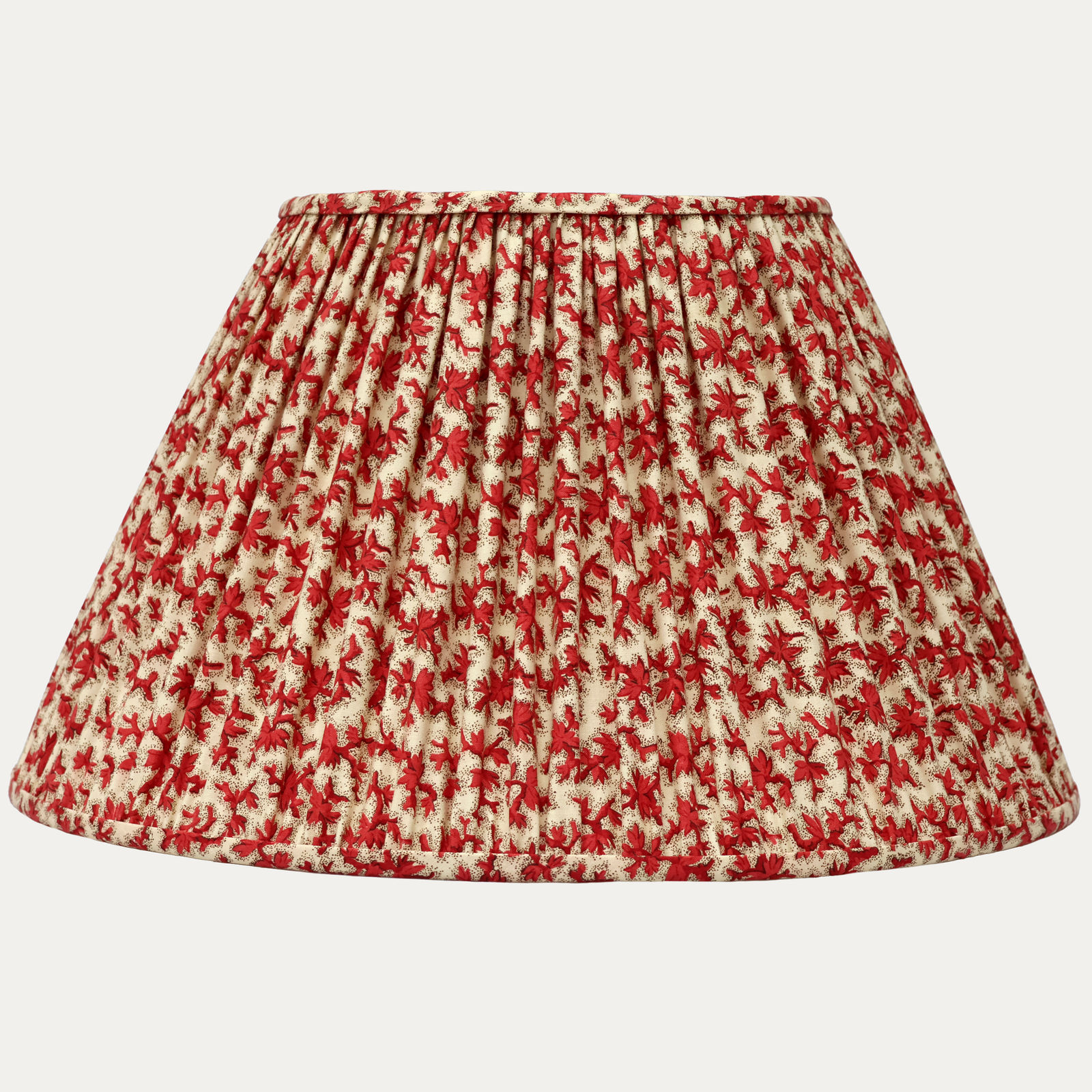 Vintage Colefax & Fowler Oak Twig Red Empire Lampshade