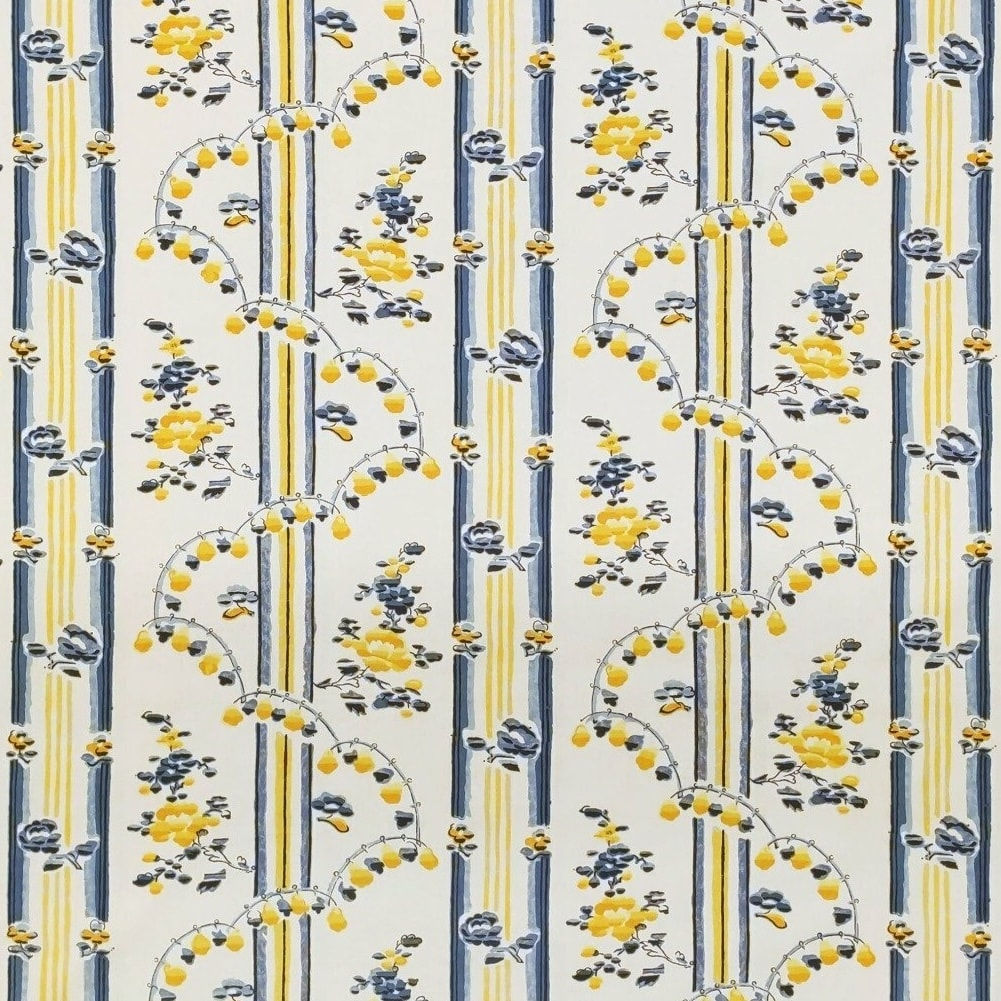 Percale The Bells Light Yellow Blue