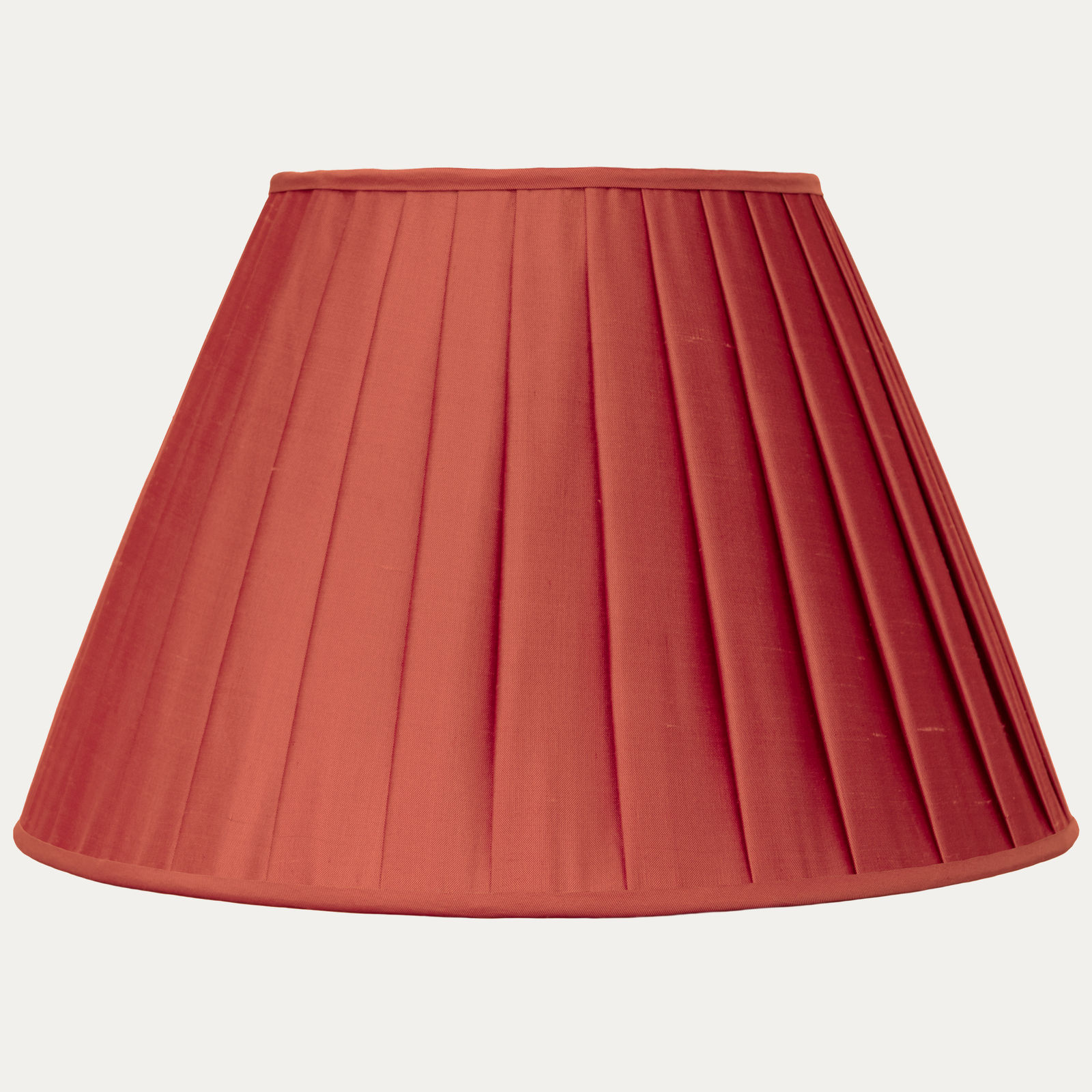 Douppion Pumpkin Silk Box Pleated Lampshade