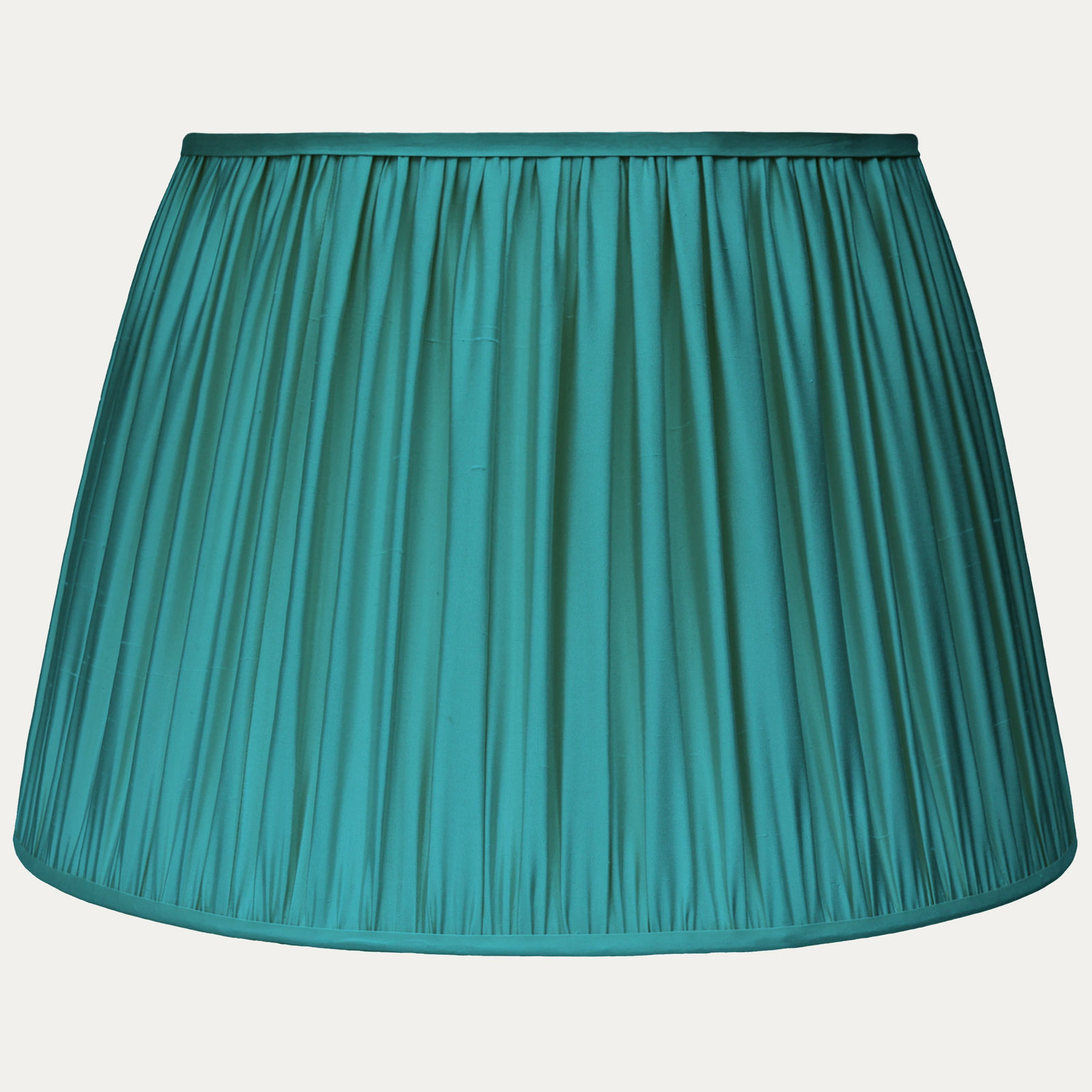 Douppion Aqua Silk Pembroke Lampshade