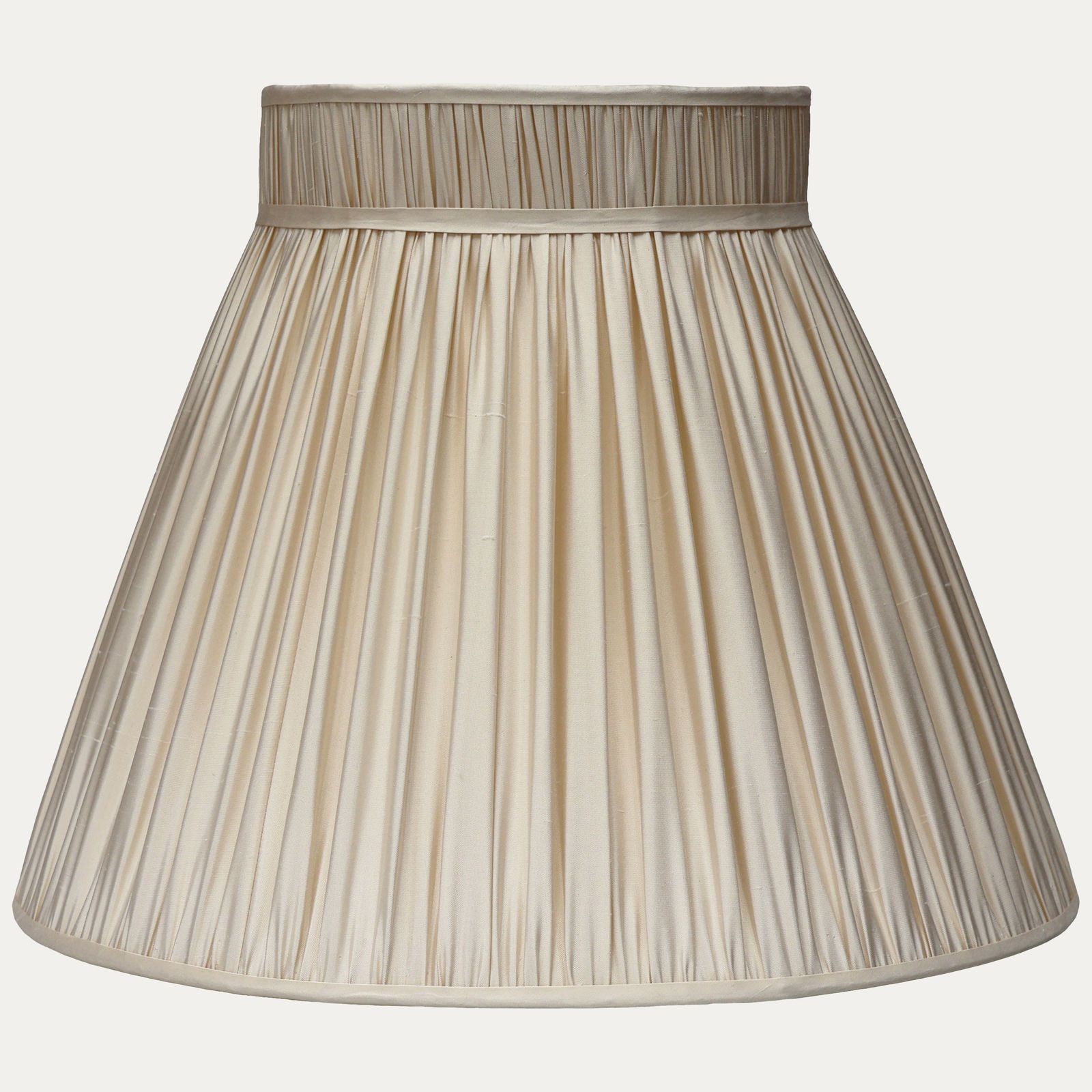 Douppion Pebble Silk Collar Top Lampshade