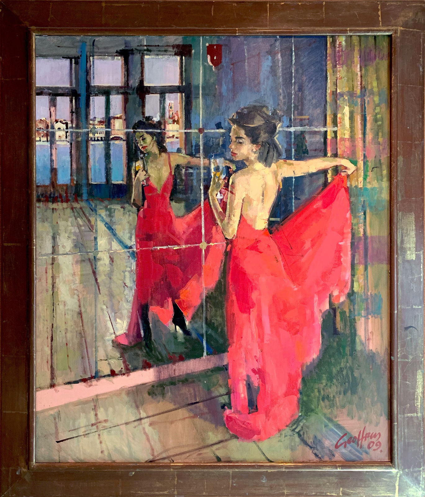 Geoffreys Humphries Silvia in Red Gown