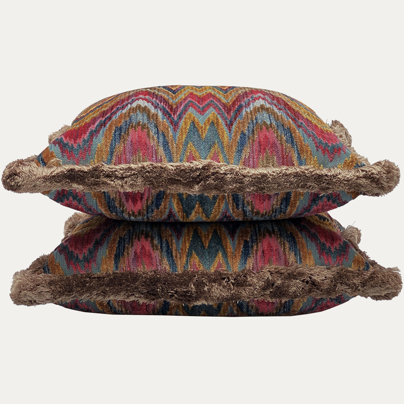 Clarence House Talcy Velvet Document Decorative Cushion handmade by Floren