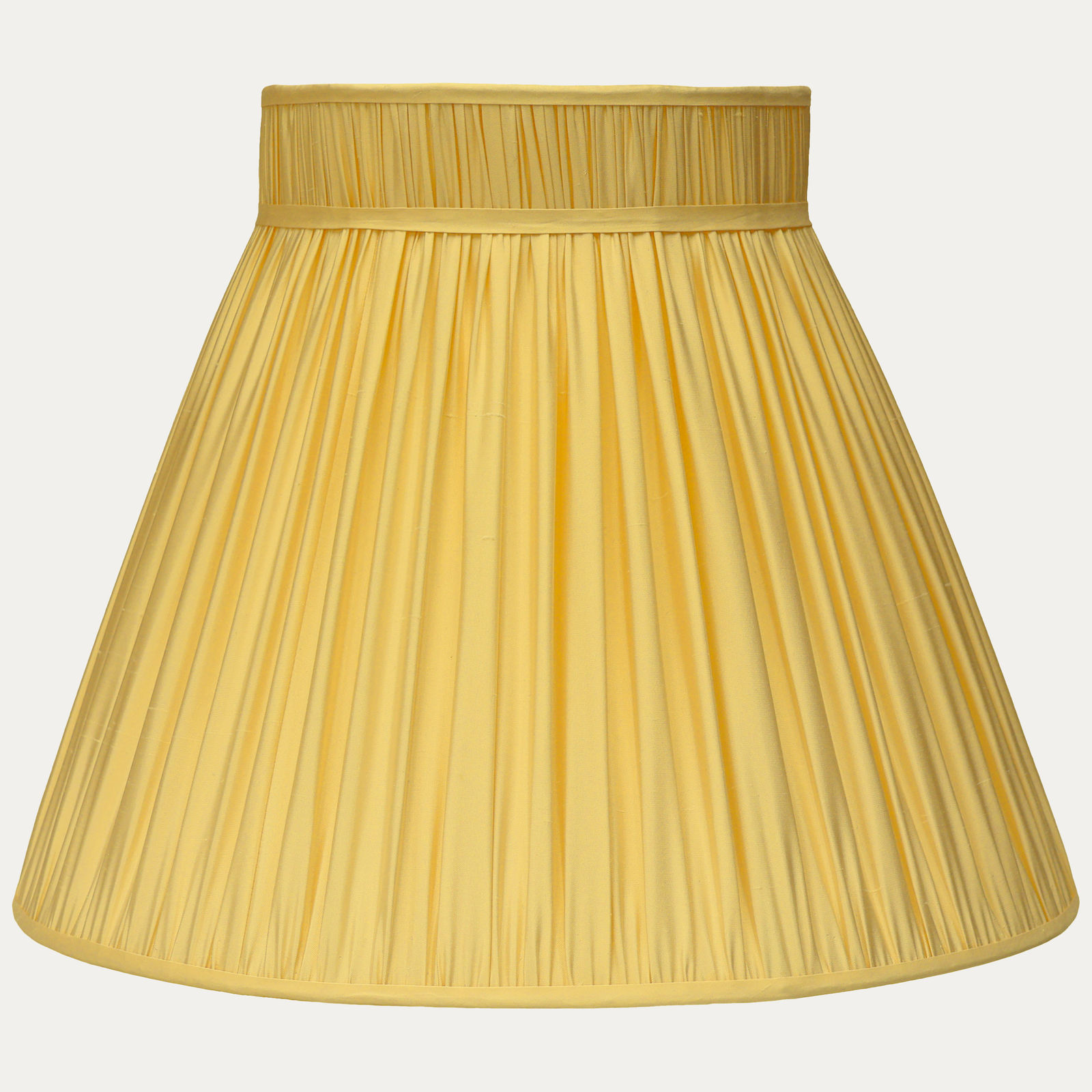 Douppion Marigold Silk Collar Top Lampshade