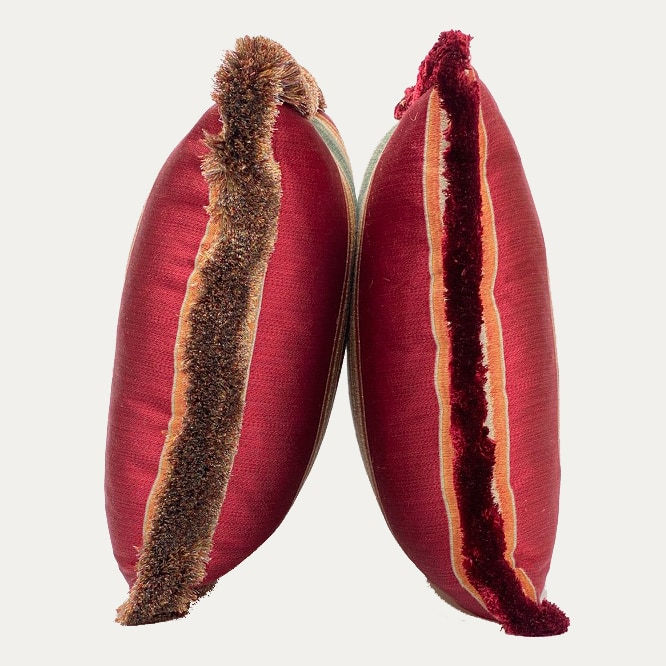 Nicole Fabre Plessis Mazarin Decorative Cushion with Jewel Fringe