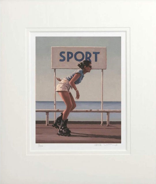 Jack Vettriano Blades II Mounted