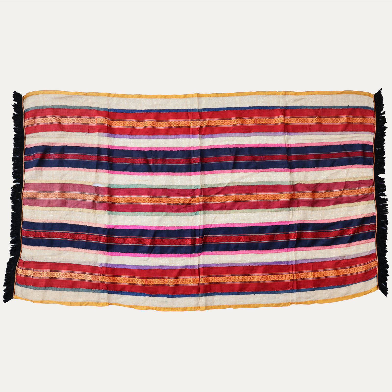 Silk Ribbon Striped Futah Hanging