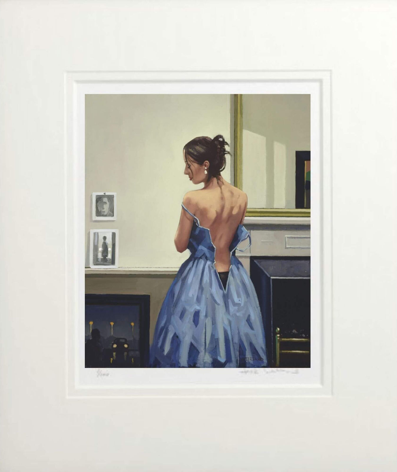 Jack Vettriano The Blue Gown Mounted