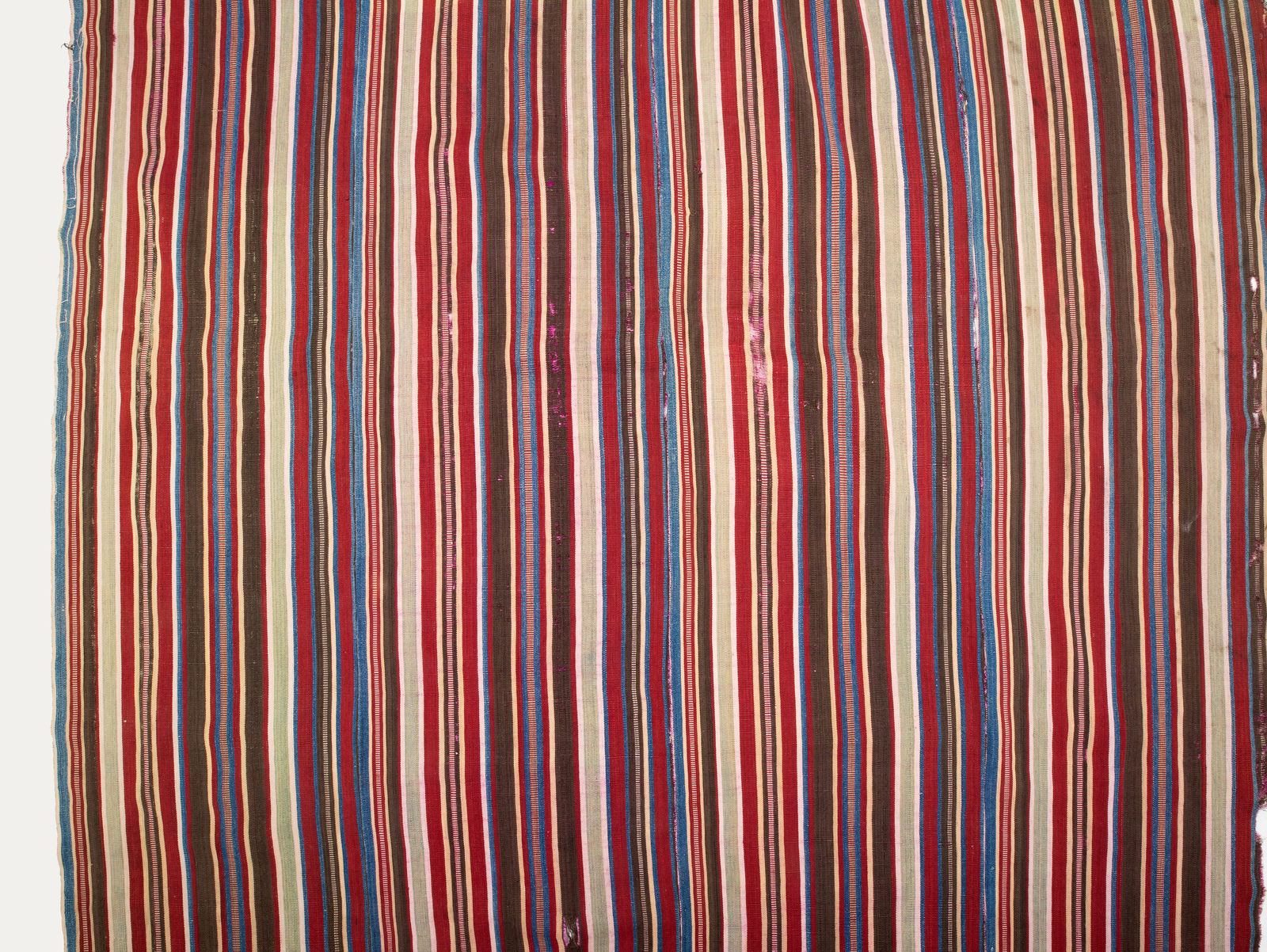 Antique Anatolian Striped Silk Textile