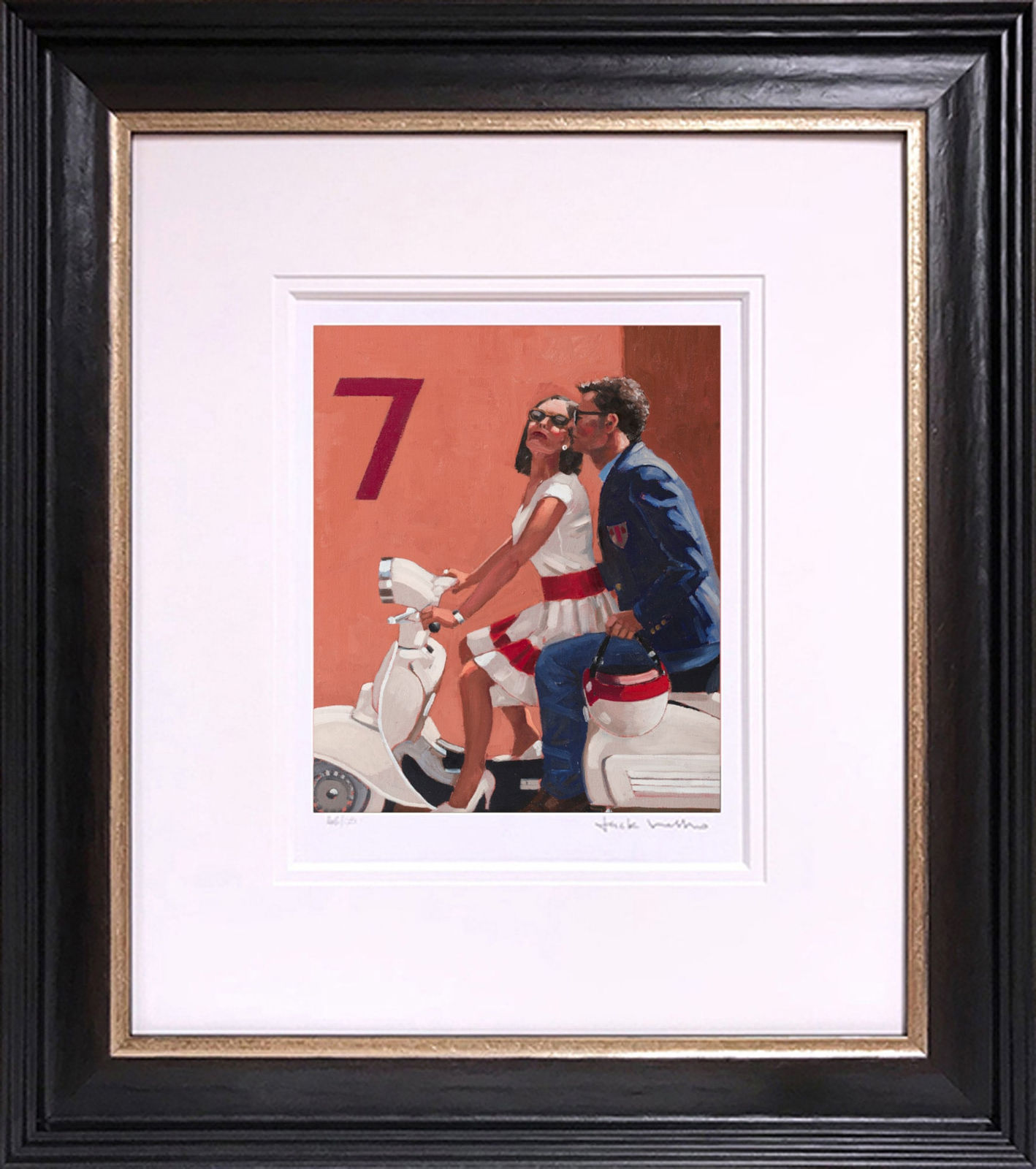 Love Italia Jack Vettriano Framed